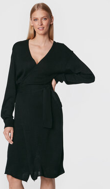 Czarna sukienka Glamorous z dekoltem w kształcie litery v w stylu casual