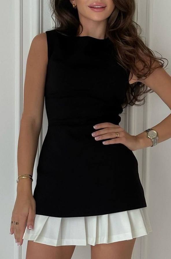Czarna sukienka IVET mini
