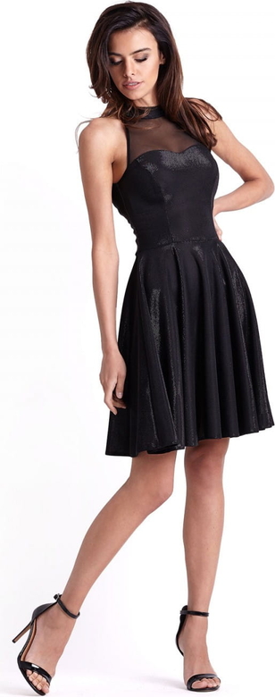 Czarna sukienka Ivon mini bez rękawów
