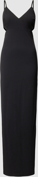 Czarna sukienka Jake*s z dekoltem w kształcie litery v na ramiączkach maxi