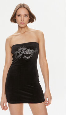 Czarna sukienka Juicy Couture bez rękawów dopasowana