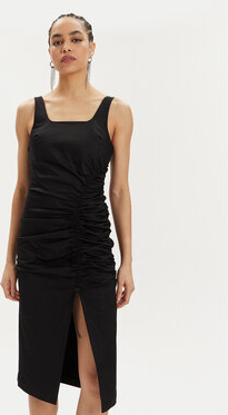 Czarna sukienka Karl Lagerfeld midi