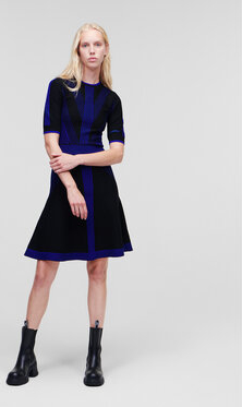 Czarna sukienka Karl Lagerfeld w stylu casual mini