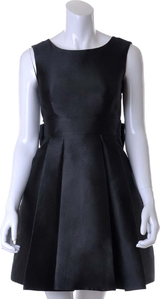 Czarna sukienka Kate Spade bez rękawów midi z jedwabiu