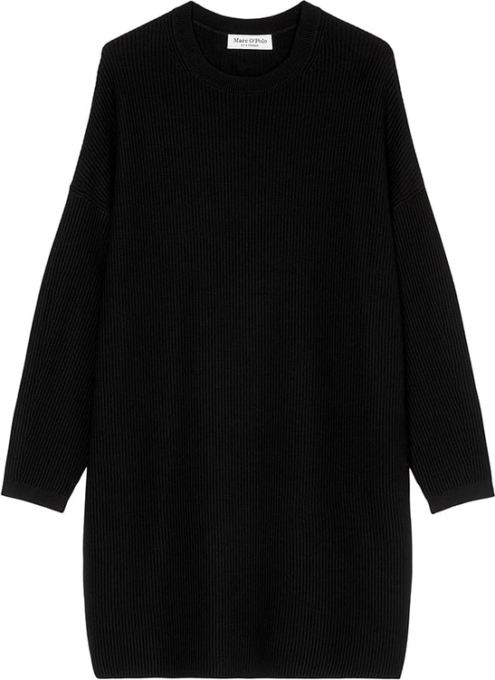 Czarna sukienka Marc O'Polo oversize z długim rękawem