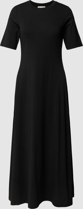 Czarna sukienka Marc O'Polo prosta z bawełny midi