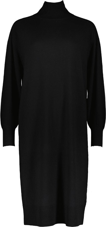 Czarna sukienka Marc O'Polo z dresówki z golfem mini