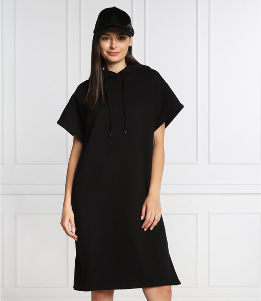 Czarna sukienka Marc O'Polo z krótkim rękawem w stylu casual