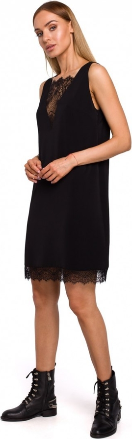 Czarna sukienka MOE mini w stylu casual