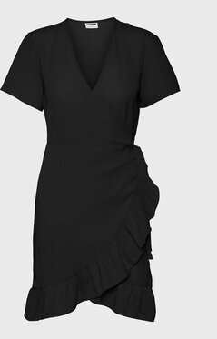 Czarna sukienka Noisy May z krótkim rękawem