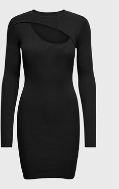 Czarna sukienka Only mini w stylu casual dopasowana