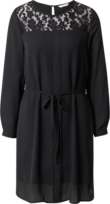Czarna sukienka Only mini z długim rękawem w stylu casual