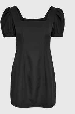 Czarna sukienka Only z okrągłym dekoltem w stylu casual