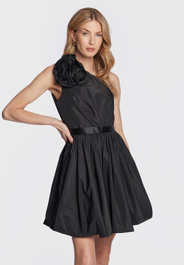 Czarna sukienka Pinko bez rękawów mini rozkloszowana