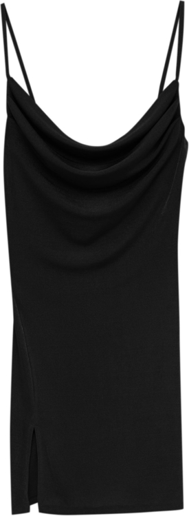Czarna sukienka Pull&Bear w stylu casual na ramiączkach
