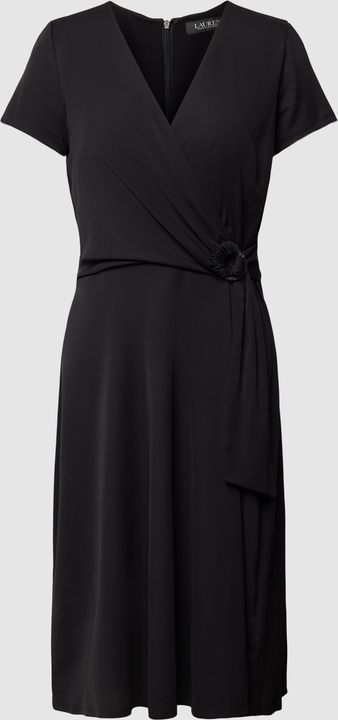 Czarna sukienka Ralph Lauren midi