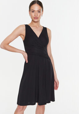 Czarna sukienka Ralph Lauren na ramiączkach