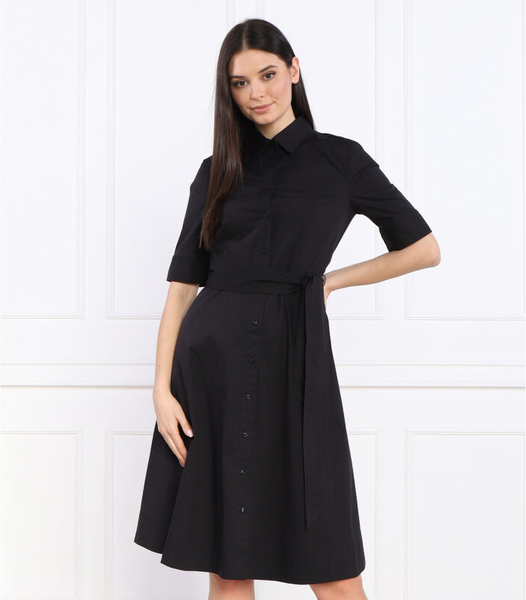 Czarna sukienka Ralph Lauren z bawełny mini w stylu casual