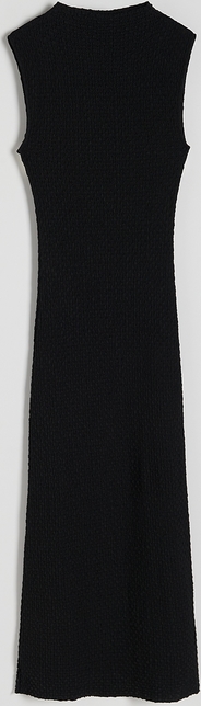 Czarna sukienka Reserved bez rękawów w stylu casual