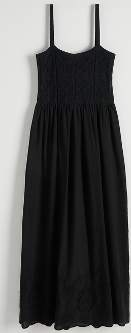 Czarna sukienka Reserved w stylu casual z bawełny