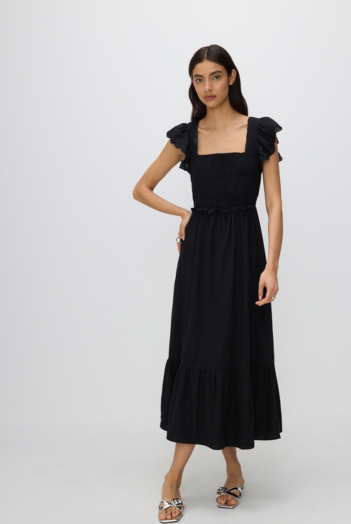 Czarna sukienka Reserved z bawełny