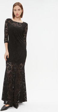 Czarna sukienka Rinascimento z długim rękawem