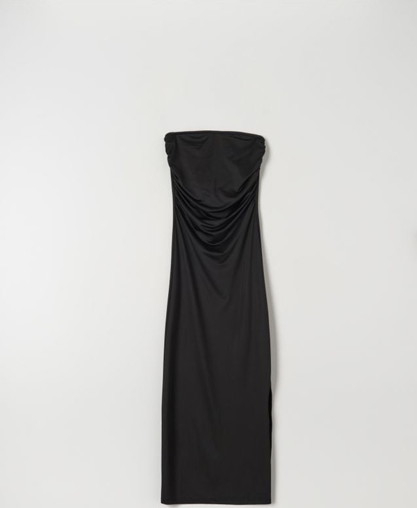 Czarna sukienka Sinsay bez rękawów midi