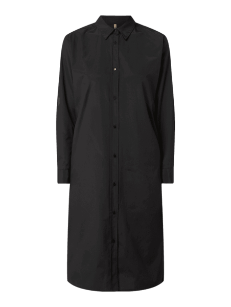 Czarna sukienka Soyaconcept koszulowa w stylu casual z długim rękawem