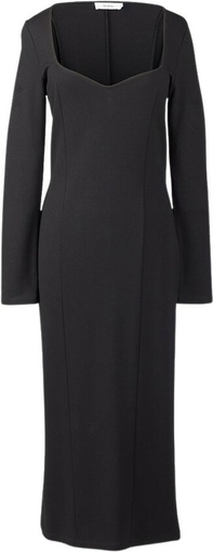 Czarna sukienka Stylein z dekoltem w kształcie litery v w stylu casual