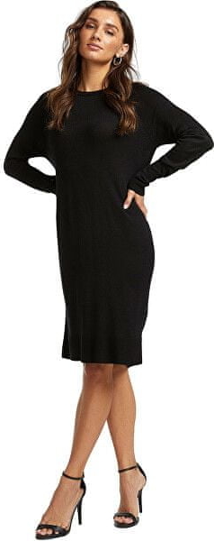 Czarna sukienka Vero Moda z długim rękawem