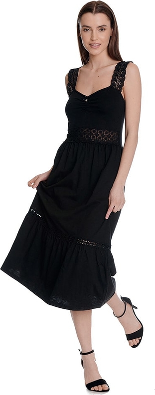 Czarna sukienka Vive Maria na ramiączkach