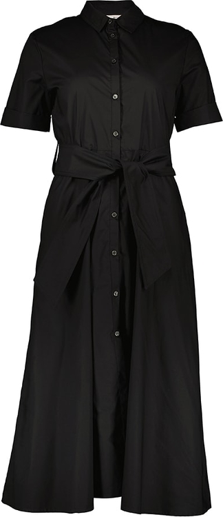 Czarna sukienka Woolrich w stylu casual z bawełny