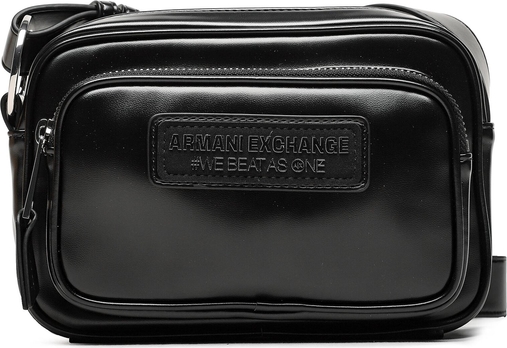 Czarna torebka Armani Exchange matowa do ręki