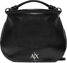 Czarna torebka Armani Exchange w stylu casual średnia na ramię