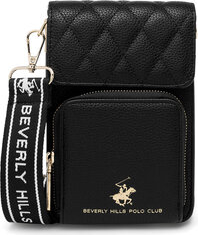 Czarna torebka Beverly Hills Polo Club matowa średnia na ramię
