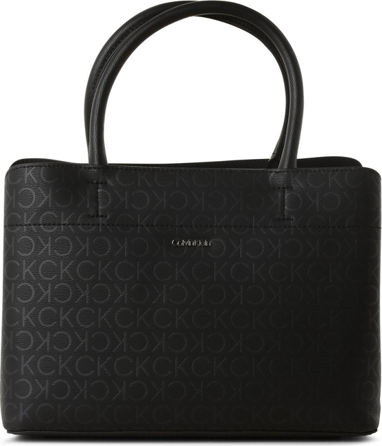 Czarna torebka Calvin Klein do ręki duża w młodzieżowym stylu