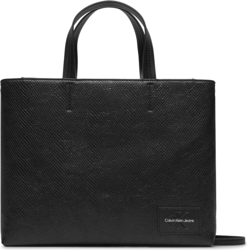 Czarna torebka Calvin Klein duża do ręki matowa