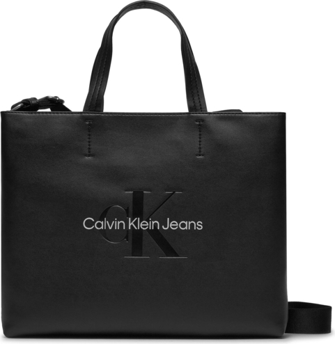 Czarna torebka Calvin Klein duża matowa