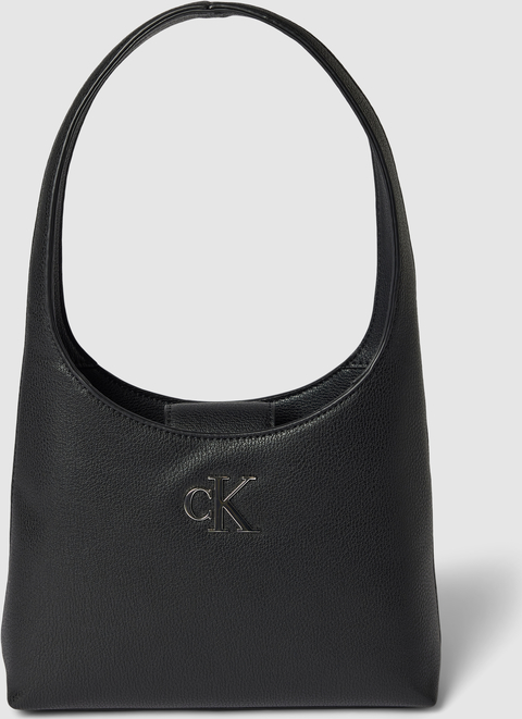 Czarna torebka Calvin Klein matowa na ramię ze skóry ekologicznej