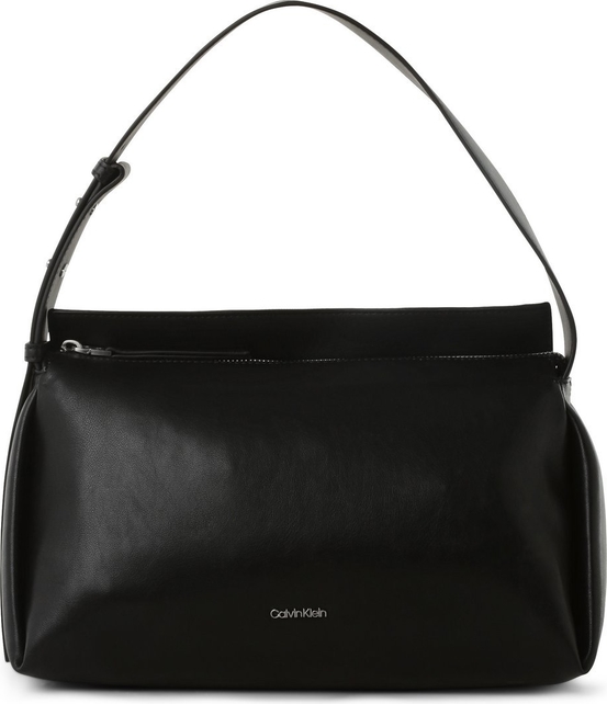 Czarna torebka Calvin Klein matowa w młodzieżowym stylu średnia