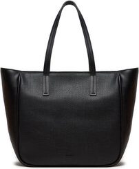 Czarna torebka Calvin Klein na ramię matowa duża
