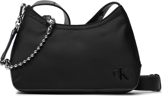 Czarna torebka Calvin Klein w młodzieżowym stylu matowa średnia