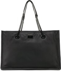 Czarna torebka DKNY duża matowa