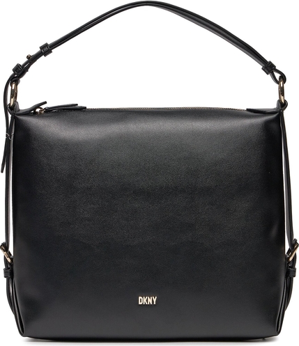 Czarna torebka DKNY duża matowa na ramię