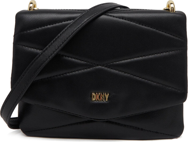 Czarna torebka DKNY matowa na ramię