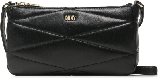 Czarna torebka DKNY matowa na ramię