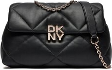 Czarna torebka DKNY na ramię matowa