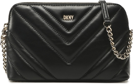 Czarna torebka DKNY na ramię matowa