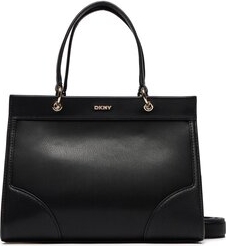 Czarna torebka DKNY średnia do ręki matowa
