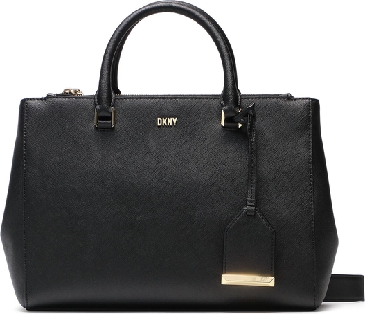 Czarna torebka DKNY średnia matowa